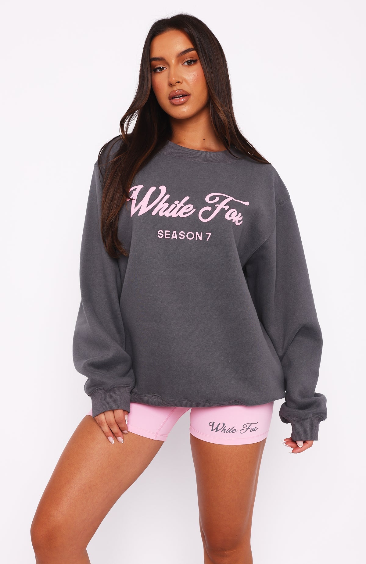 Season 7 Oversized Sweater Monument – White-Fox